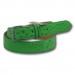 Cintura in vera pelle di struzzo colore verde fluo